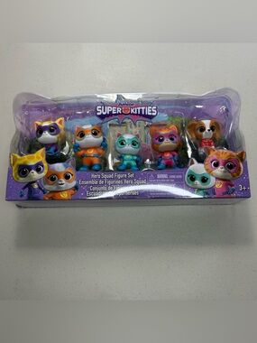 Disney Junior SuperKitties Hero Squad Figure Set Buddy Ginny Bitsy Sparks
